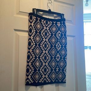 Tan and black geo designed shirt